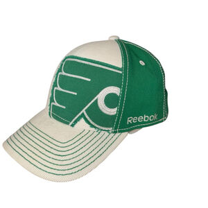 Men's Reebok Hat Cap Fitted Green/White Size OS